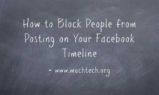 How to block people from posting on your Facebook Timeline