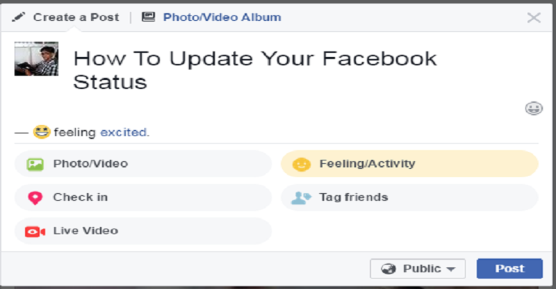 How to Update Your Facebook Status