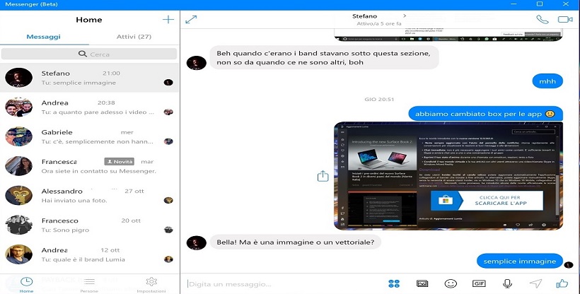 Messenger for Windows 10 PC Updated with Various Improvements